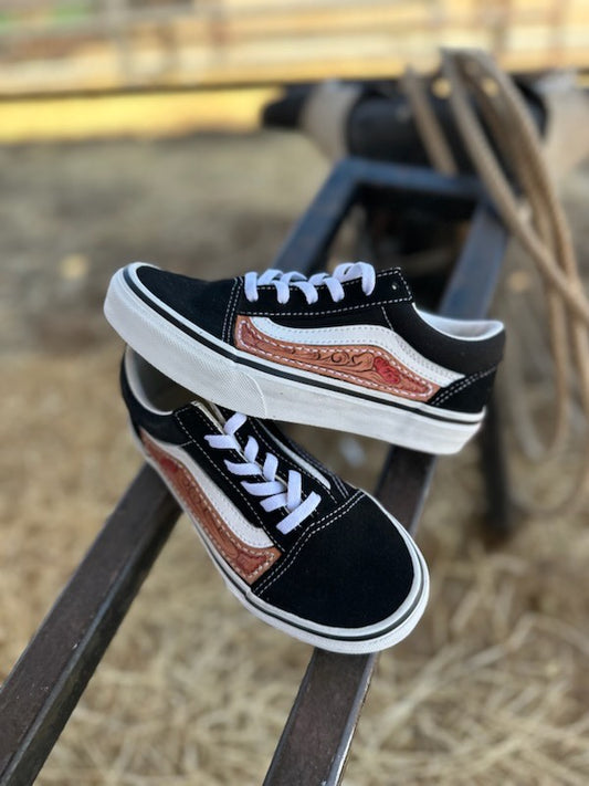 Vans - Red Floral Scroll