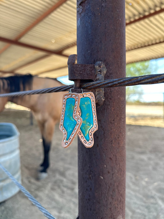 Earring - Turquoise Lightning Bolt